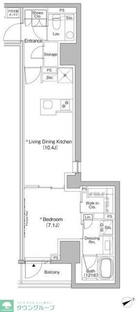 ザ・パークハビオ日本橋茅場町の物件間取画像